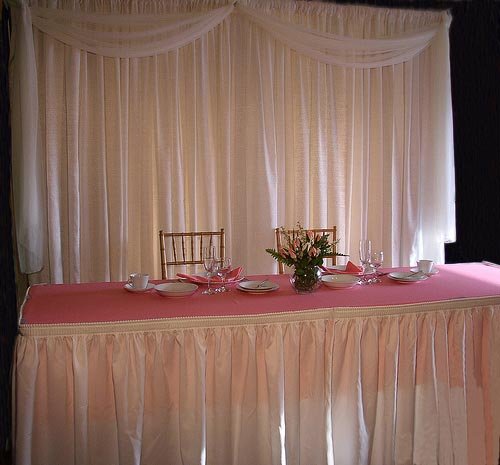 Head Table Linen & Backdrop